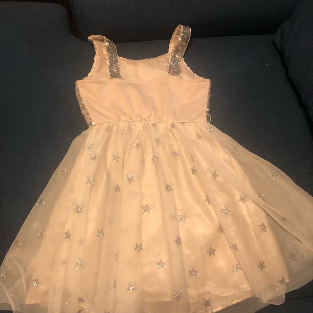 Worn once. White with silver stars. Formal/casual - Picture 2 of 2
